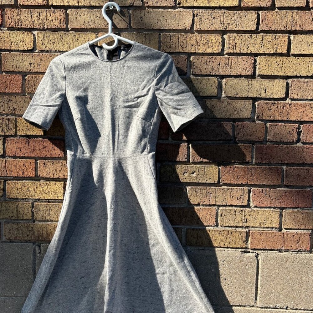 Grey Fit & Flare Dress – Zara Woman